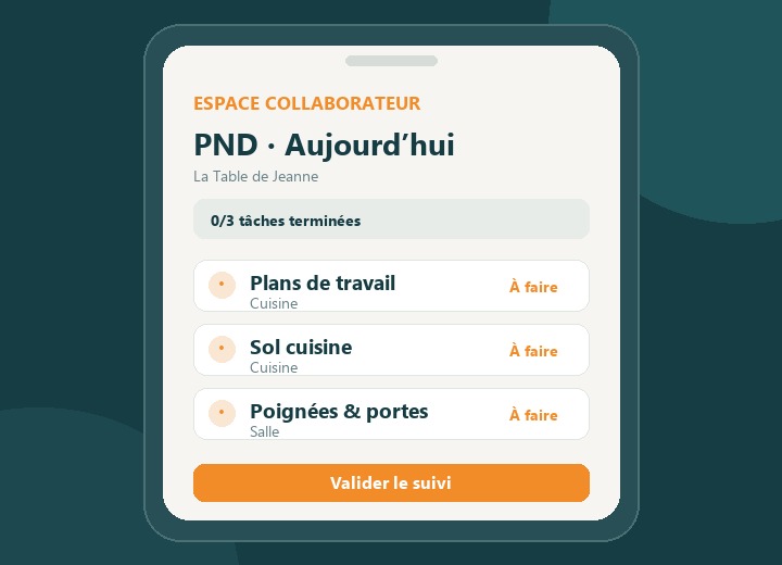 Animation de l’espace collaborateur KITPMS pendant le remplissage d’un PND.